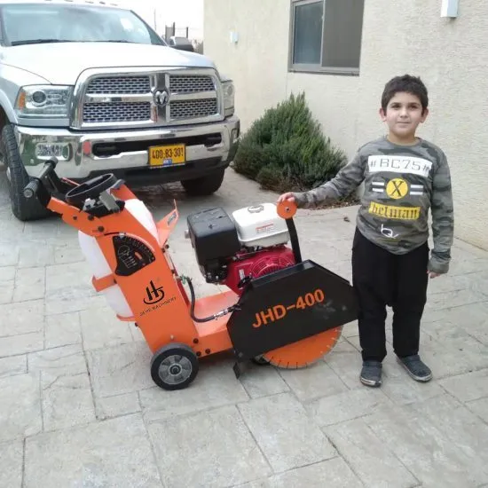 Walk-Behind Concrete Saw for Asphalt and Concrete Cutting