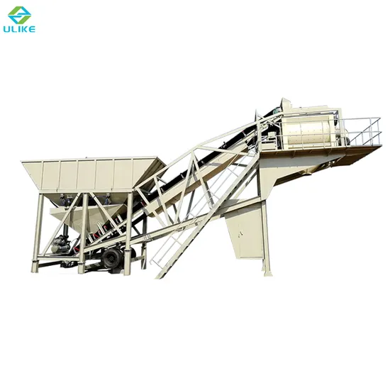 China 75m3/H Mobile Concrete Batching/Mixing Plant Consturction Machinery Concrete Mixer Station Yhzs75