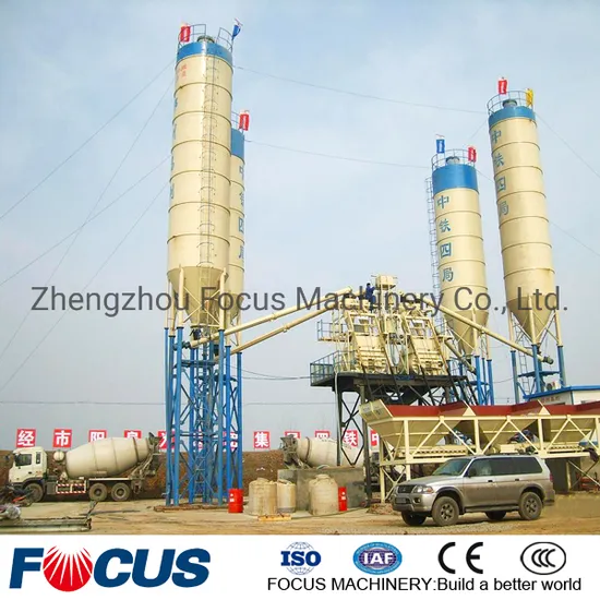 Hzs75 Hopper Batching Plant Concrete Price