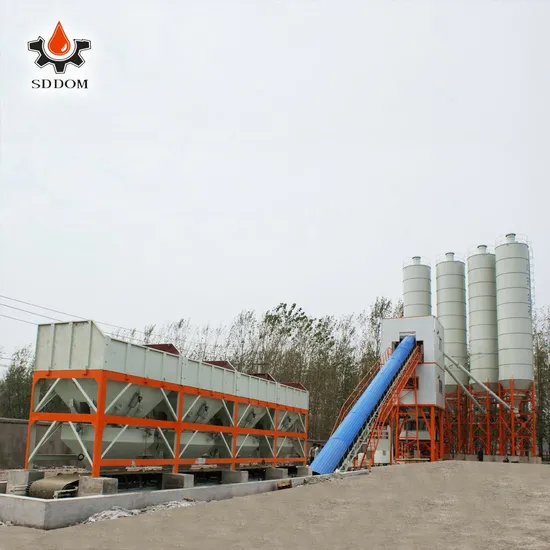 Electric Power Type Used Concrete Batching Plant in Canada