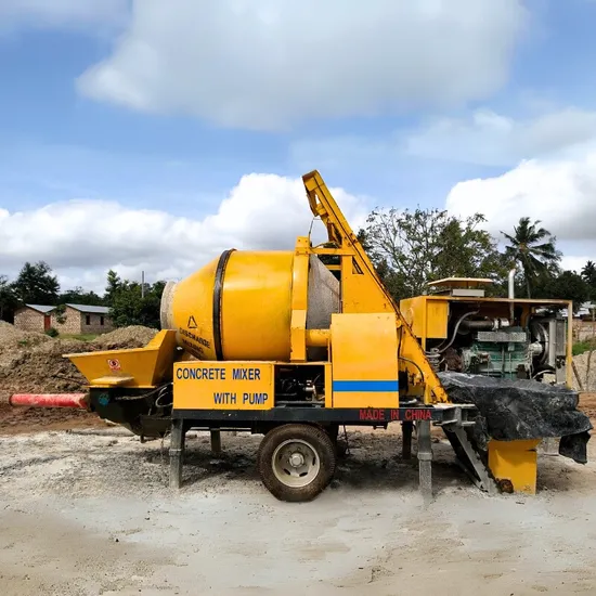Mobile C3 Concrete Mixer with Pump/Cement Mixer with Pump Hose/ Trailer Concrete Mixer with Pump Machine
