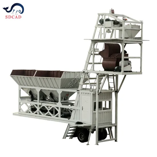 Sdcad Fixed Type Concrete Mixing Plant No Foundation Quick Installation 50m3/H Dry Concrete Plant