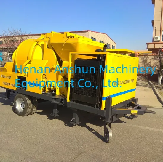 Efficient Portable Trailer Diesel Mini Concrete Pump with Mixer Machine for Sale