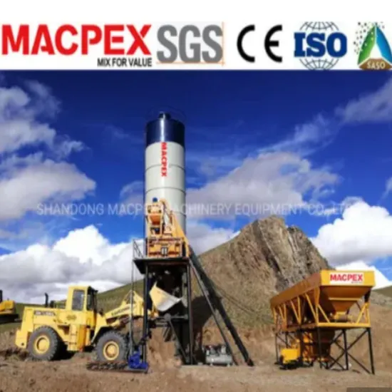 Macpex 60m3/H Concrete Batching Plant with Mobile Batching Machine