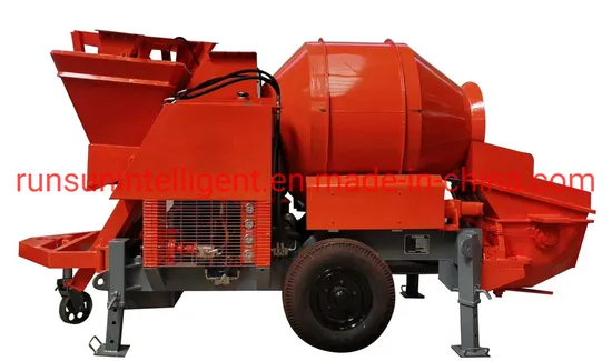 Best Price Hbt30RM Diesel Mobile Concrete Mixer with Pump
