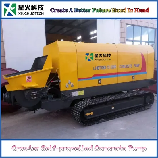 Crawler Concrete Pump Suitable for Construction in Rugged Mountainous Areas, Muddy Swamps, or Soft Sandy Beaches