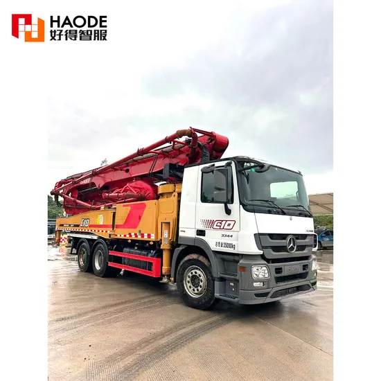 52m Pump Truck Used S-a-N-Y Concrete Pumps 2019 with Benz Chassis