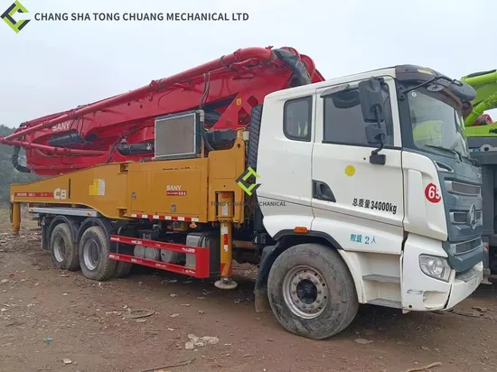 Construction Equipment Sy 49m Used Pump Truck Concrete Pump Truck