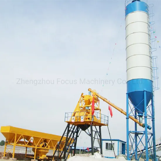 Focus 25m3/H Lift Hopper Mini Concrete Batching Plant for Sale