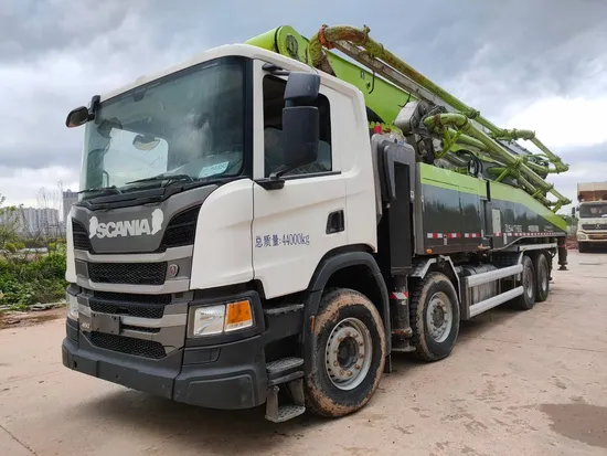 Zoomlion 63m Euro5 Used Concrete Pump Truck - Durable Diesel Equipment