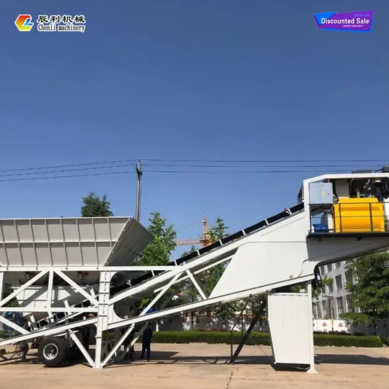 Low Production Cost Truck Mounted Concrete Batching Plant for Sale