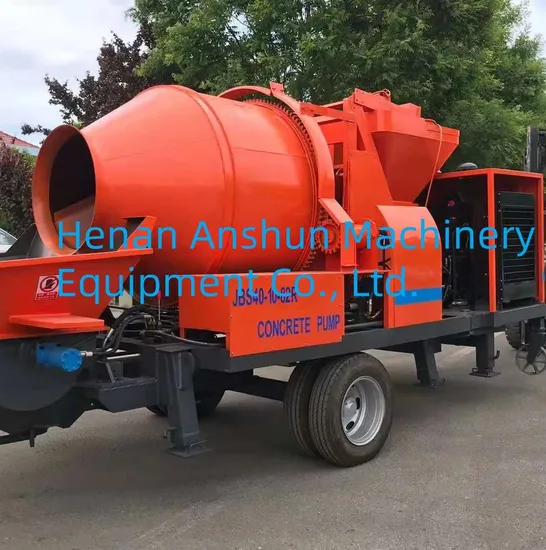 Cutting-Edge Portable Trailer Diesel Mini Concrete Pump with Mixer Machine for Sale
