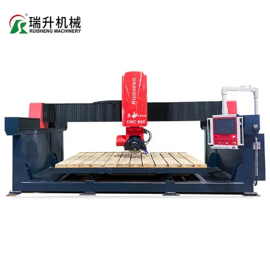 Marble/Granite Tile Stone Cutting Machine Manufacture 5 Axis CNC Bridge Sawing Machine