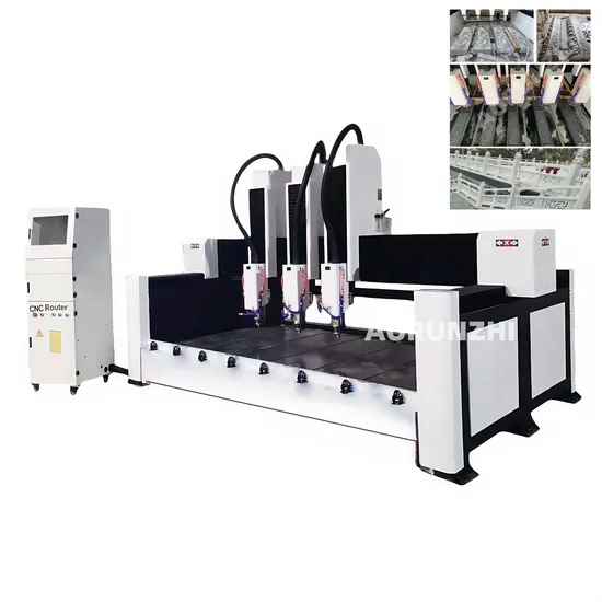 3 Axis Stone 4 Axis Stone CNC Router 1325 4X8 with Servo Motor and Drivers for Granite Carving and Cutting Machine with Multihead