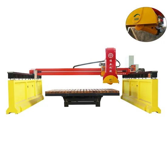Weiye Machinery Small Slab High Efficiency Infrared Bridge Saw Laser Stone Tile Cutter Stone Cutting Machine