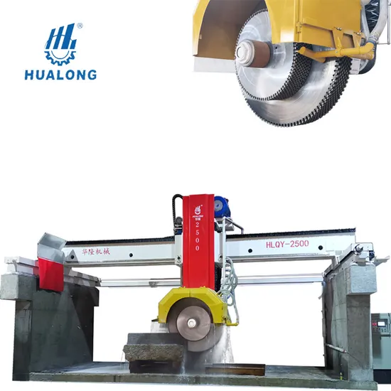 Hualong Machinery Automatic Hlqy-2500 Bridge Type Multi Blade Rock Cutting Saws Granite Block Cutting Machine for Cut Natural Stone