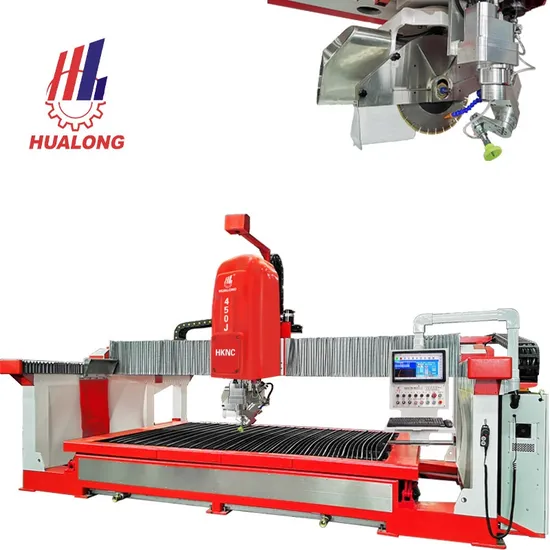 Hualong 5 Axis CNC Hknc-650j Stone Sawjet Cutting Machine High Efficiency Esa System Saw Jet in Stone Machinery for Quartz, Granite, Marble and Dekton