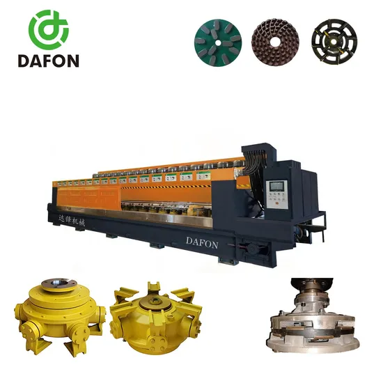 Best Automatic Multi Head Stone Polishing Grinding Machine/Granite Line Polisher/ Polishing Marble Slab Processing Equipment Manufacturer