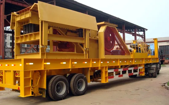 Environmental Basalt Rock Stone Road Building Mobile Crushing Jaw Crusher Station