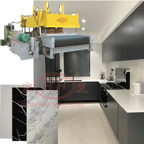 High Quality Popular Artificial Quartz Stone Slabs Marble Granite Board Making Machine