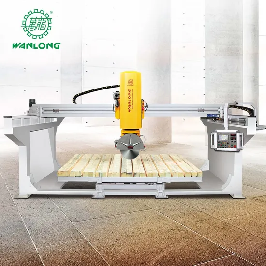 Easy Installation 90 Degree Cutting Head Rotate Bridge Saw Machine