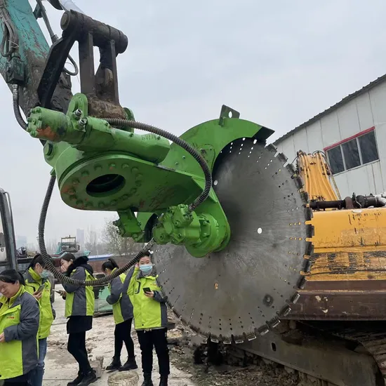 Easy Operate Excavator Stone Disc Saw Stone Cutting Machine