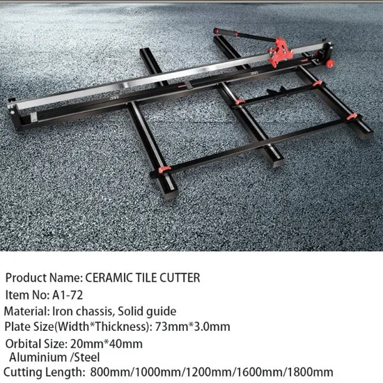 Manual Portable Ceramic Cutting Floor Porcelain Machine Marble Tile Cutter