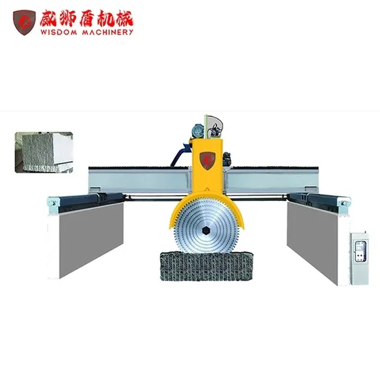 Wisdom Multi Blade Block Cuttter Automatic Cutting Machine for Processing Granite Marble with Inverter to Control