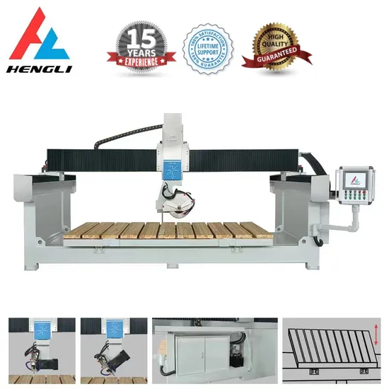 Italian System 5 Axis CNC Stone Cutting Machine Making Kitchen Countertop Drilling