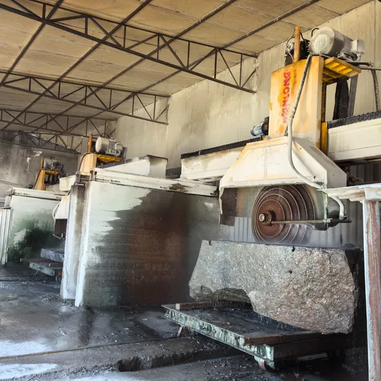 Bridge Multiblade Block Stone Cutter High Efficient 9 Blade Working