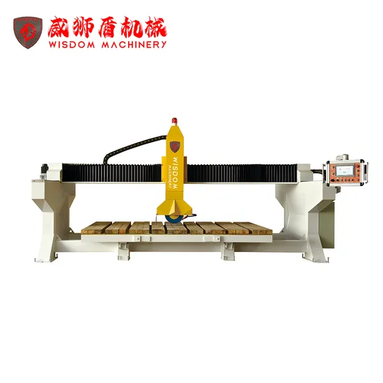 4 Axis CNC Stone Cutting Bridge Saw for Granite Marble Quartzite Countertops Tombstone
