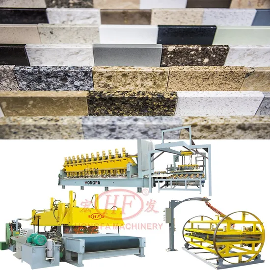 Quartz Slab Vibrating Moulding Press Machine Artificial Quartz Tile / Plate Complete Production Line
