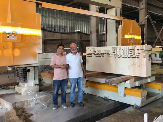 Mono wire saw for marble and granite