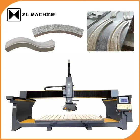 Zl 5-Axis CNC Bridge Saw for Marble Granite Cutting Engraving Machine