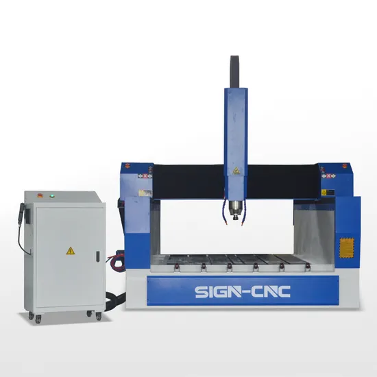 Stone CNC Router Sign-1318 Model 1300*1800mm Size 4 Axis Stone Carving Machine