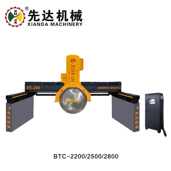 Automatic Granite Marble Kerbstone Production/Multi Blades Bridge Sawing Cutting Machine/Block Rock Limestone CNC Stone Edge Processing Cutter Suppliers