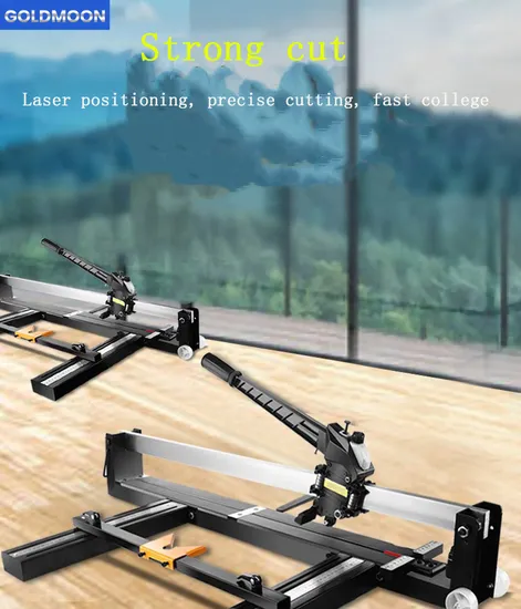 Goldmoon Low Speed Artificial Color Box or Blow Mould Case Stone Cutting Tile Cutter Machine