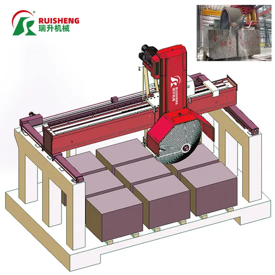 Stone Cutting Machinery Bridge Multiblade Block Cutter