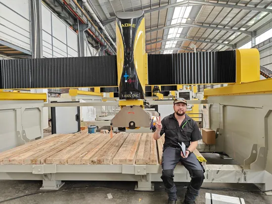 5 Axis Axes CNC Bridge Saw Machine CNC Stone Cutting Machine, for Marble Granite Quartz Quartzite, for Processing Slab Countertop Tombstone
