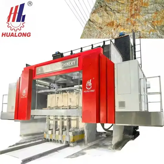 Hualong Stone Super Thin Wire Saws Limestone Block Cutting Machine