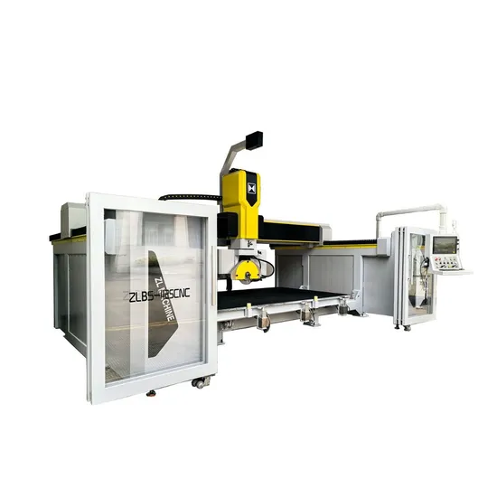 Industrial 5 Axis CNC Bridge Saw Cutting Full Bullnose, Half Bullnose