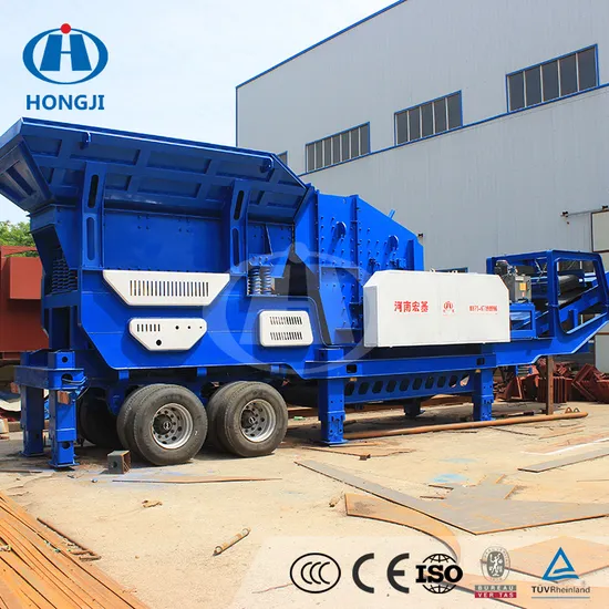Low Price Aggregate Graphite Quarry Plant Portable Mounted Jaw Crusher