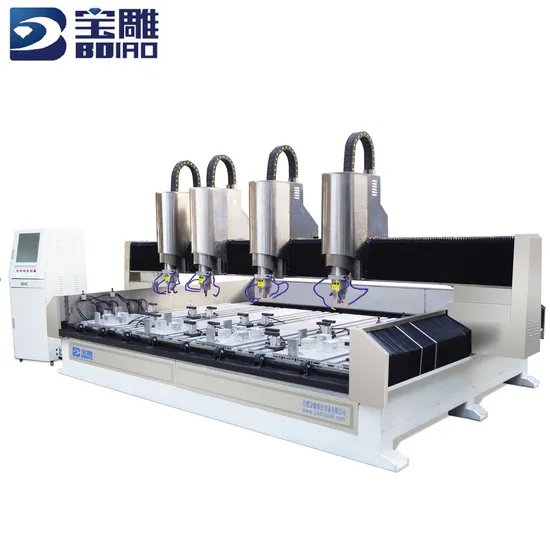 Mars Bd-2525A Four Spindle Stone Engraving CNC Router Machine for Art Relief
