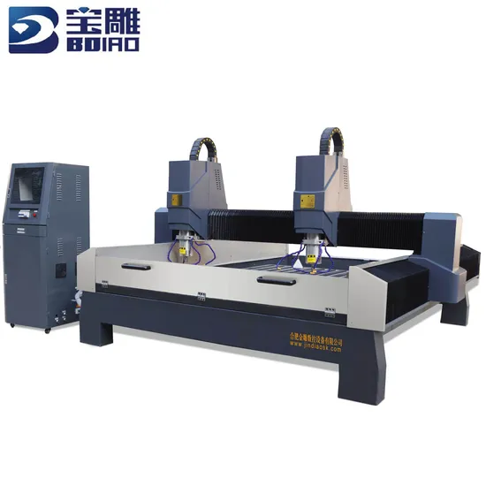 Mars-GM2513 Double Head Stone Cutting & Engraving CNC Router Machine