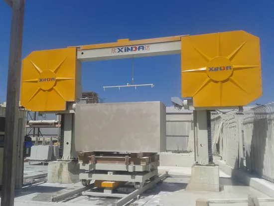 Automatic CNC single wire saw machine for stone profiling and block slabing