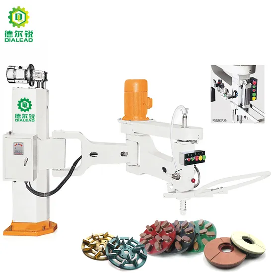 Dialead Automatic Stone Hand Polishing Machine for Marble Granite Quartz