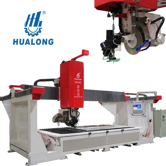 Hknc-650j Multifunctional Porcelain 5 Axis CNC Bridge Sawjet Slab Cutting Machine