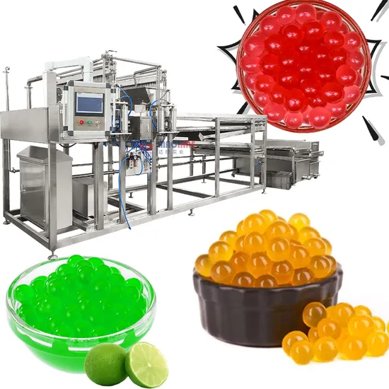 Full Automatic Bubble Tea Agar Juice Ball Production Line Konjac Pearl Making Machine Popping Boba Machinery