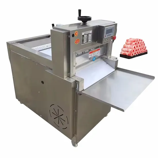 High Speed Autamatic Frozen Meat Cutting Machine for Commercial Use High Capacity SUS304 Mutton Roll Slicer