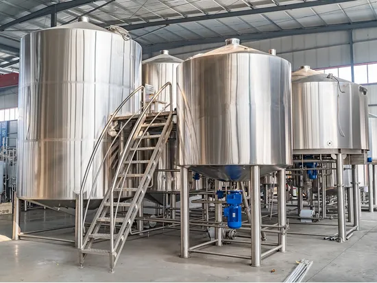 Stainless Steel 5000L Brewing Equipment 1000L Capacity PLC Bearing Pump Motor Core Tank Beer Alcohol Processing 2000L Brewing